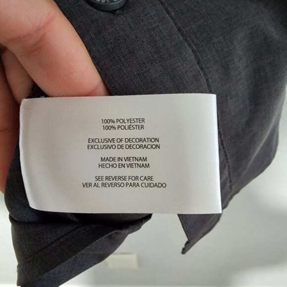 Men's Orvis Button Up Shirt Short Sleeve Size Medium Gray Color Front Pockets - Picture 4 of 4